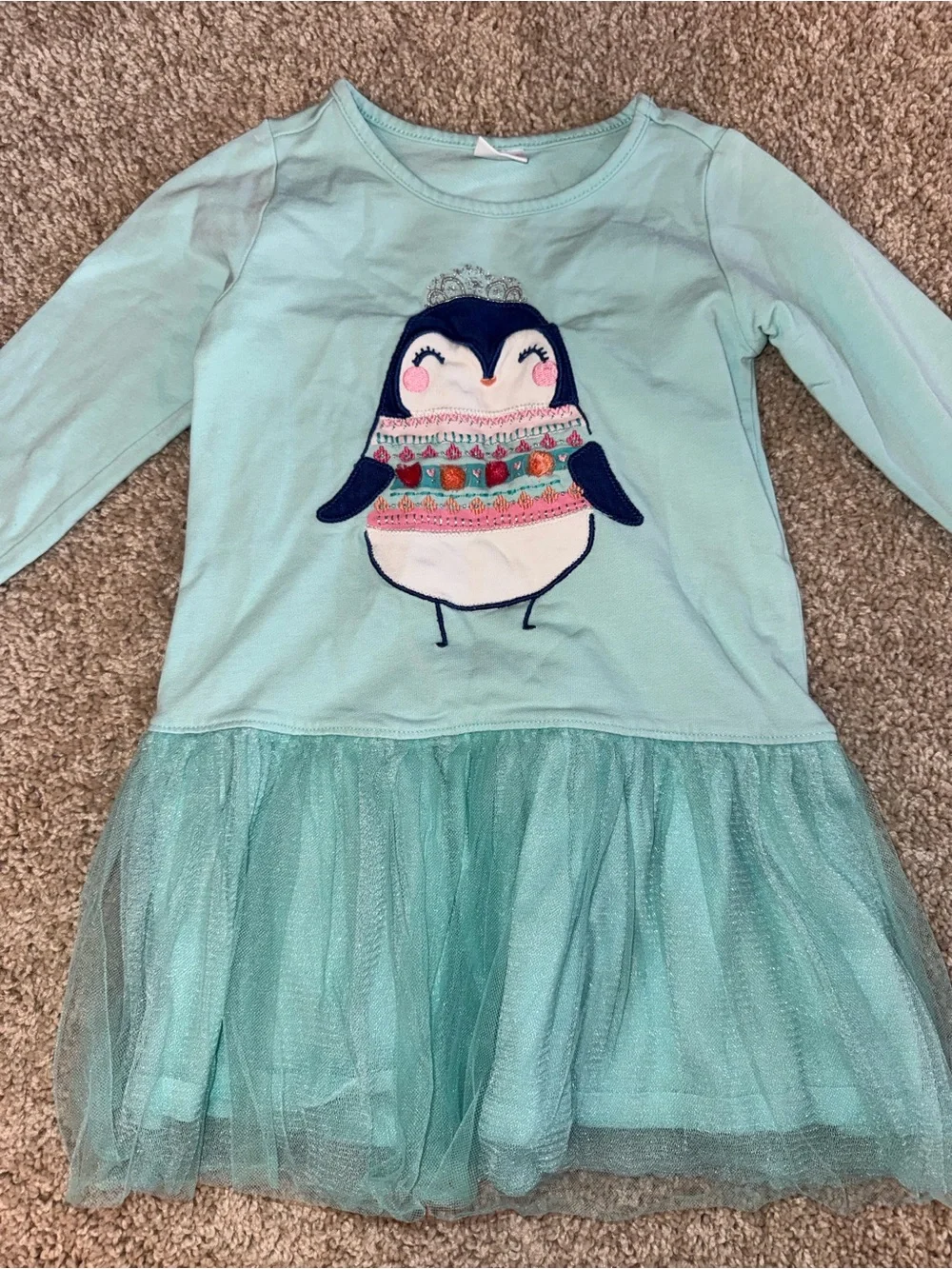 Gymboree Mint Green Penguin Top - Girls
